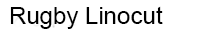 Rugby Linocut